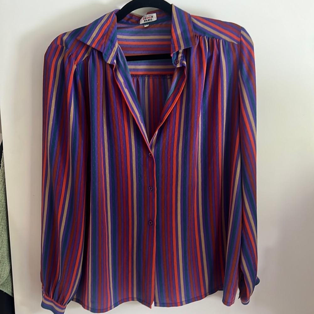 Vintage French Silk Blouse